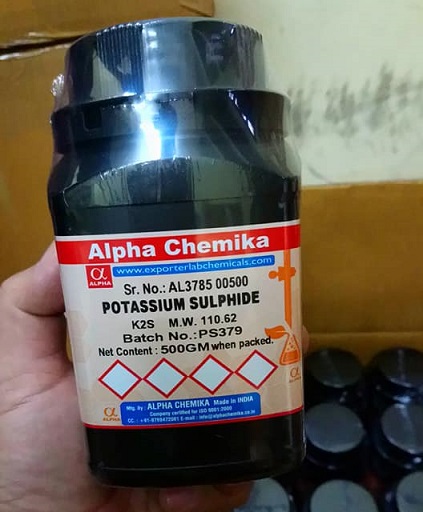 Hóa chất Kali sunfua tinh khiết - giá rẻ Công thức: K2S Hóa chất Kali sunfua tinh khiết - giá rẻ Công thức: K2S